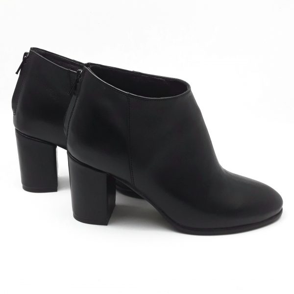 Botine dama din piele naturala negre - imagine 2