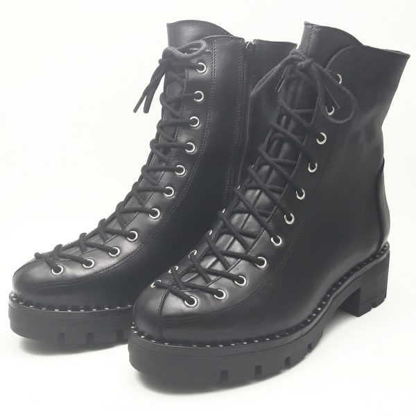 Ghete dama piele neagra - imagine 3