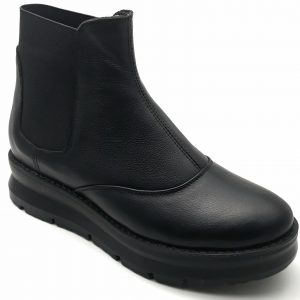 Ghete dama din piele naturala neagra