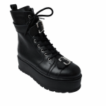 Ghete dama din piele naturala cu catarame