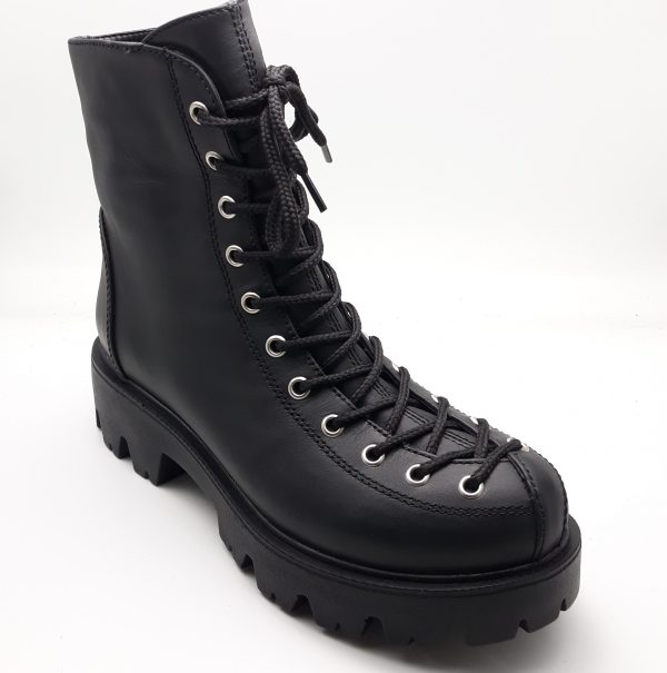 Ghete dama piele naturala neagra