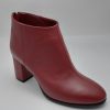 Botine dama din piele naturala rosie - imagine 2