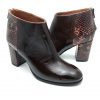 Botine dama din piele naturala lacuita maro - imagine 3