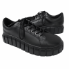 Pantofi dama cu siret din piele naturala neagra - imagine 2