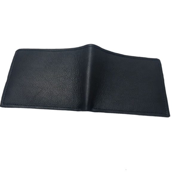 Portofel barbati,din piele naturala neagra - imagine 3