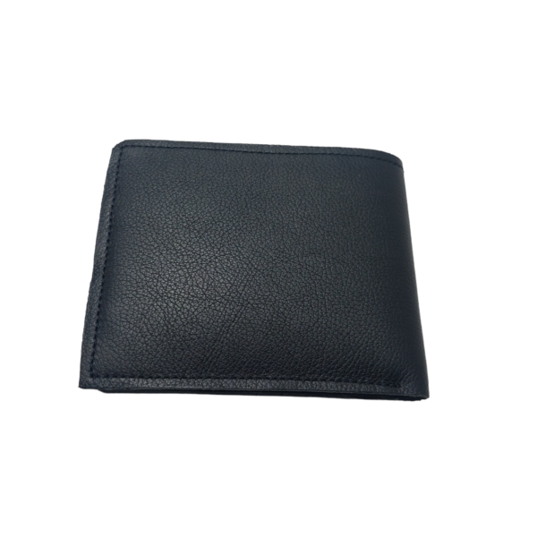 Portofel barbati,din piele naturala neagra - imagine 4