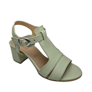 Sandale dama din piele naturala verde menta